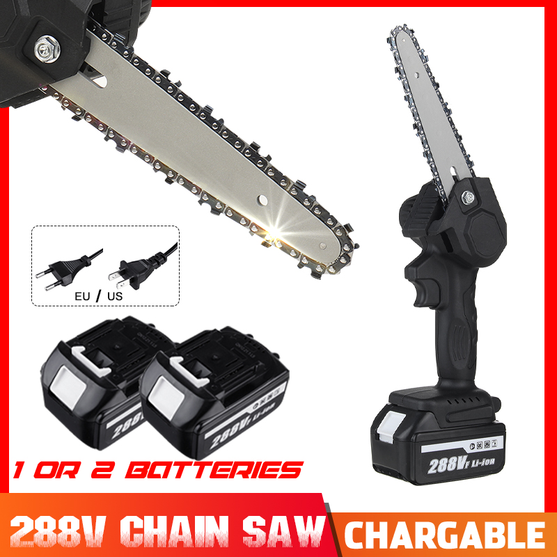6-Inch-Electric-Chain-Saw-Pruning-Chainsaw-Rechargeable-Woodworking-Tool-W-1-or-2pcs-Battery-1819098-2