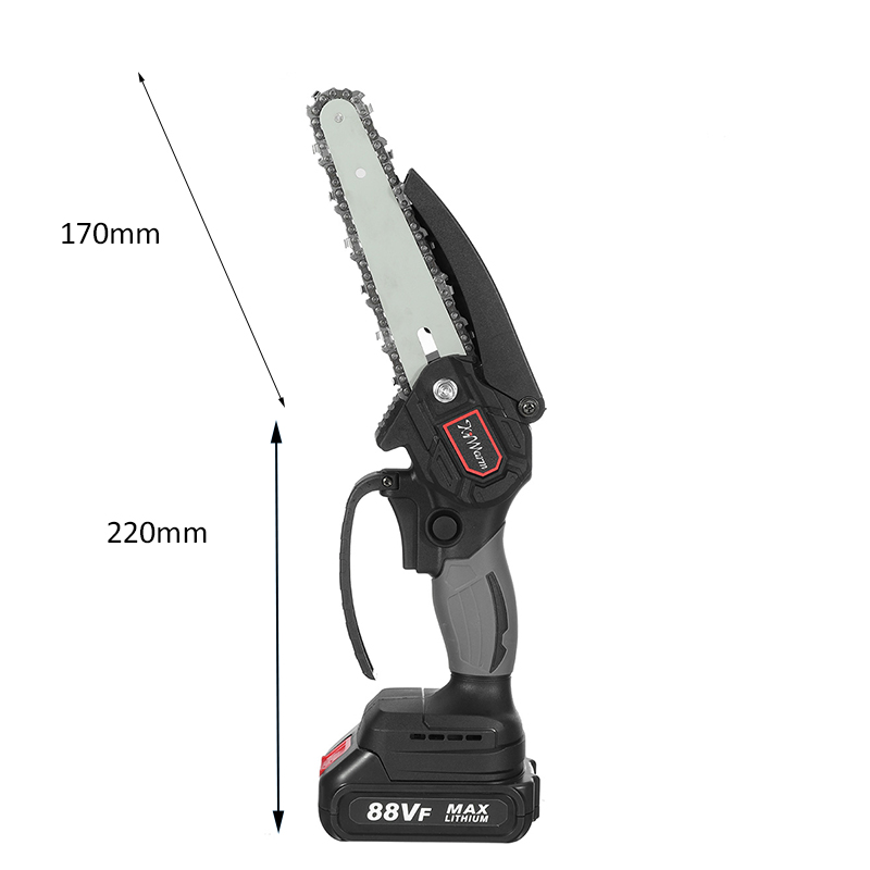 6Inch-88VF-Portable-Electric-Pruning-Chain-Saw-Rechargeable-Small-Woodworking-Chainsaw-W-12pcs-Batte-1840547-8