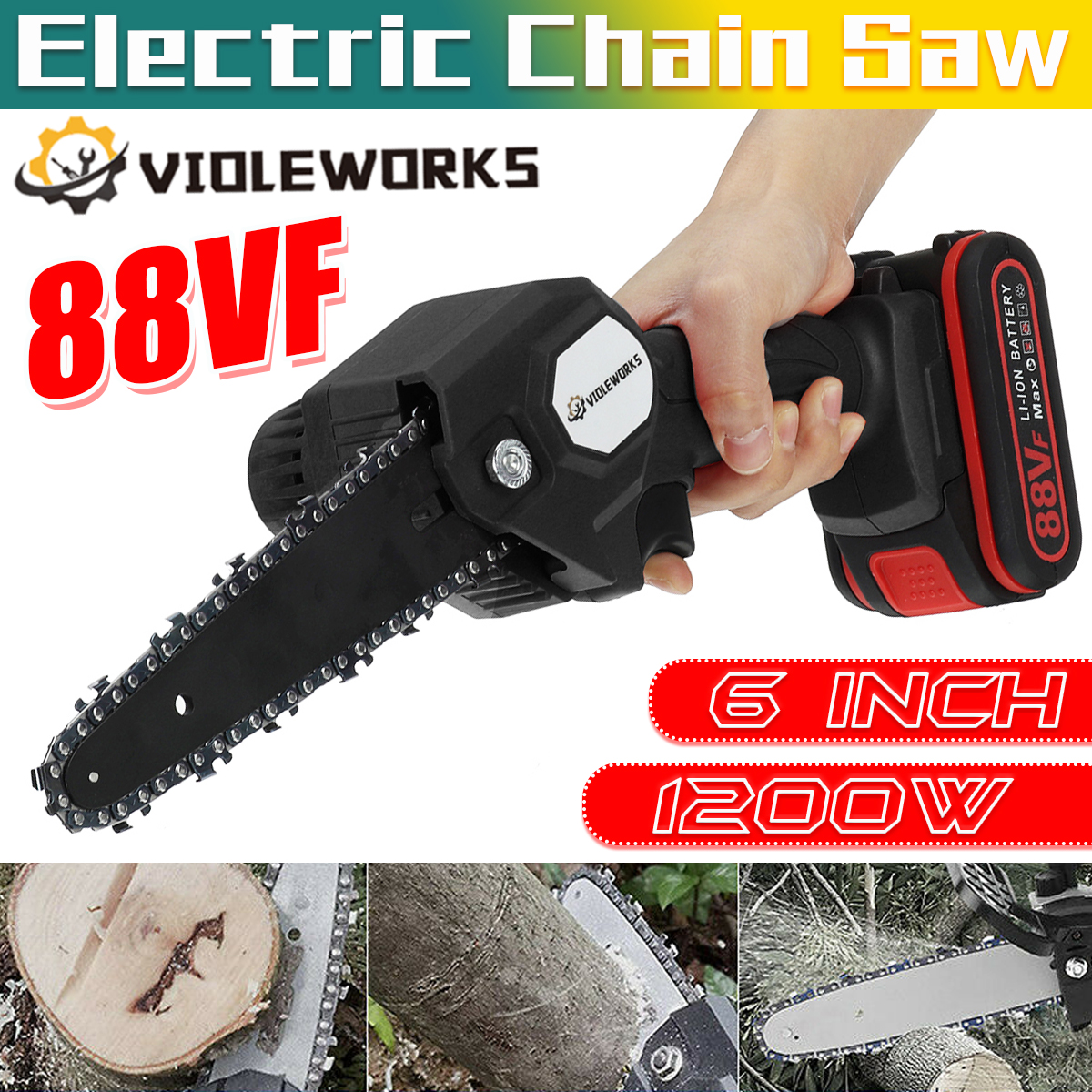 88VF-1200W-6Inch-Electric-Cordless-One-Hand-Saw-Chain-Saw-Woodworking-Tool-Kit-W-2pcs-Battery-1830645-2