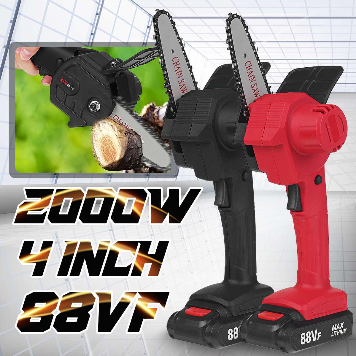 88VF-4Inch-Electric-Chain-Saw-Woodworking-Wood-Cutter-One-Hand-Saw-W-12-Battery-1879552-1