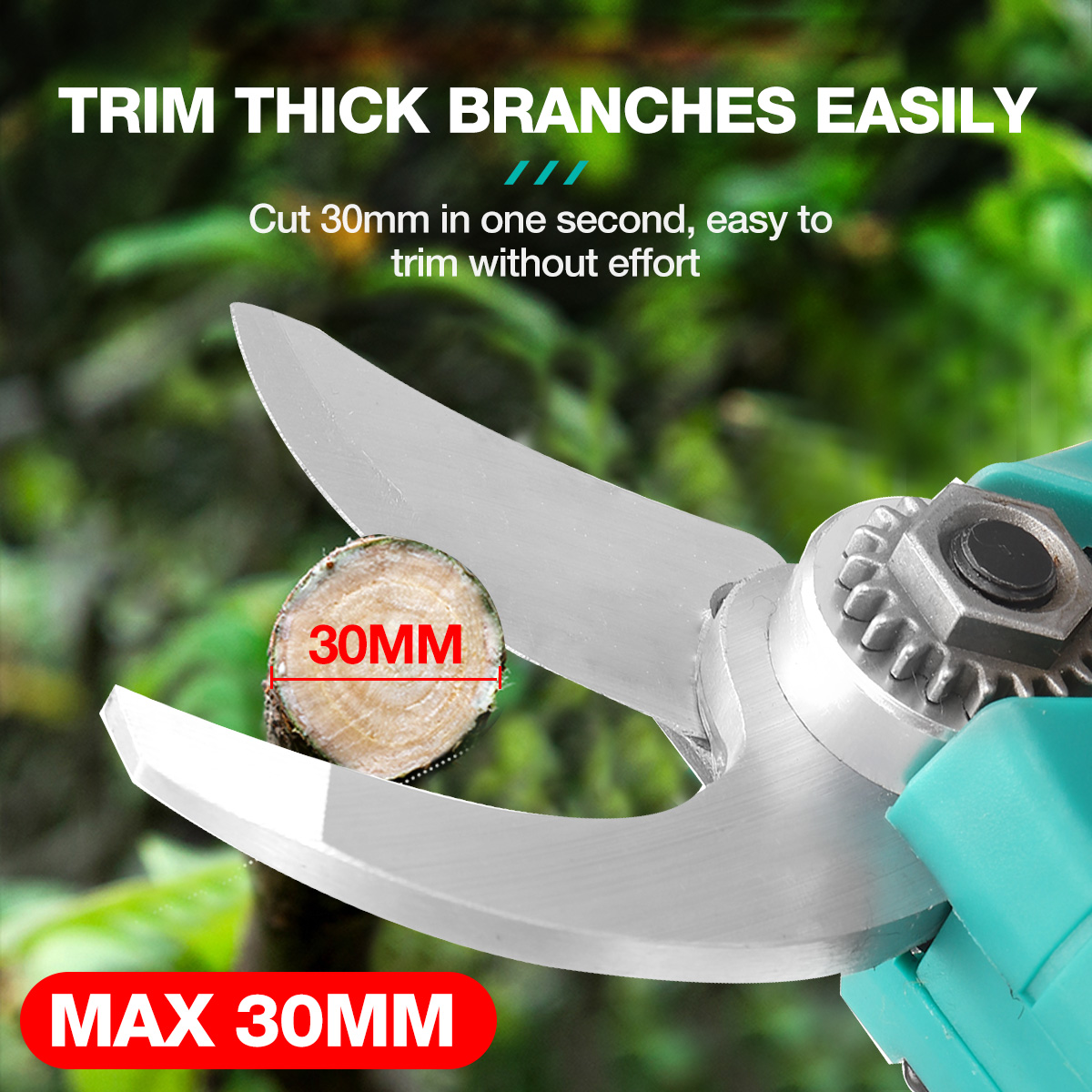BRAVOBRO-21V-30mm-Cordless-Electric-Branch-Scissors-Pruning-Shears-Pruner-Ratchet-Cutter-with-2-Batt-1734555-5