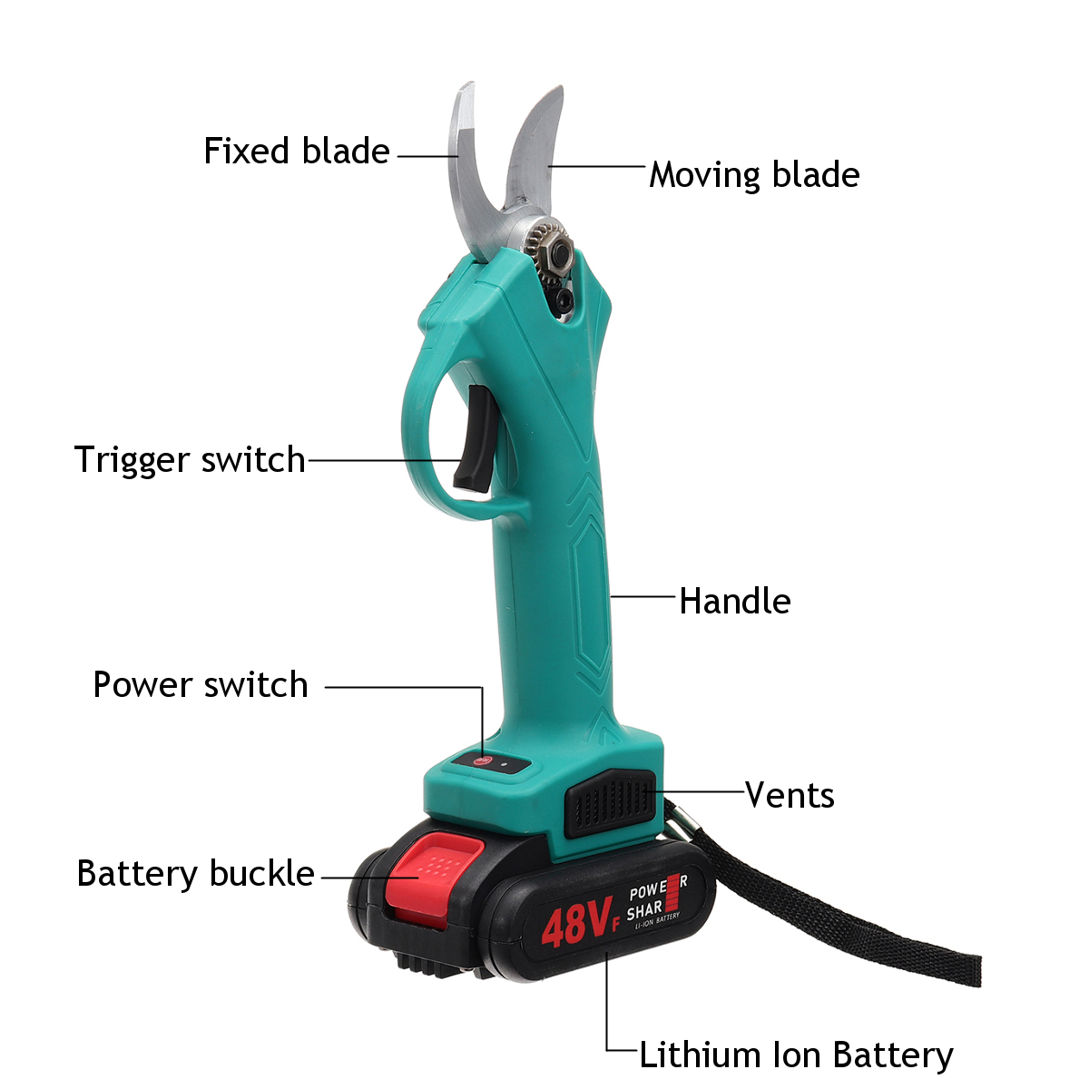 BRAVOBRO-21V-30mm-Cordless-Electric-Branch-Scissors-Pruning-Shears-Pruner-Ratchet-Cutter-with-2-Batt-1734555-8
