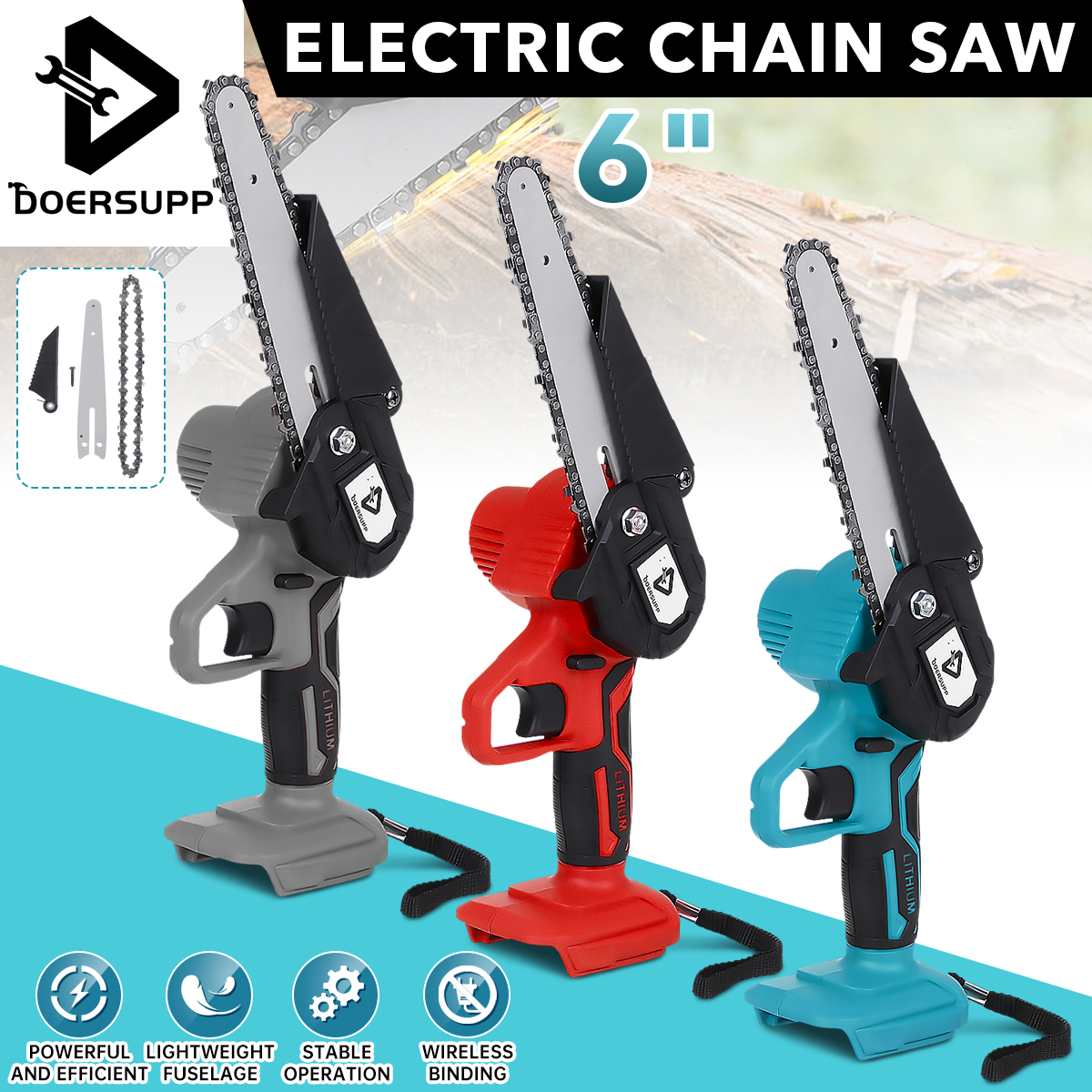 Doersupp-6-Inch-Cordless-Electric-Chain-Saw-Chainsaw-3000W-Mini-Woodworking-Wood-Cutter-One-Hand-Saw-1847597-2