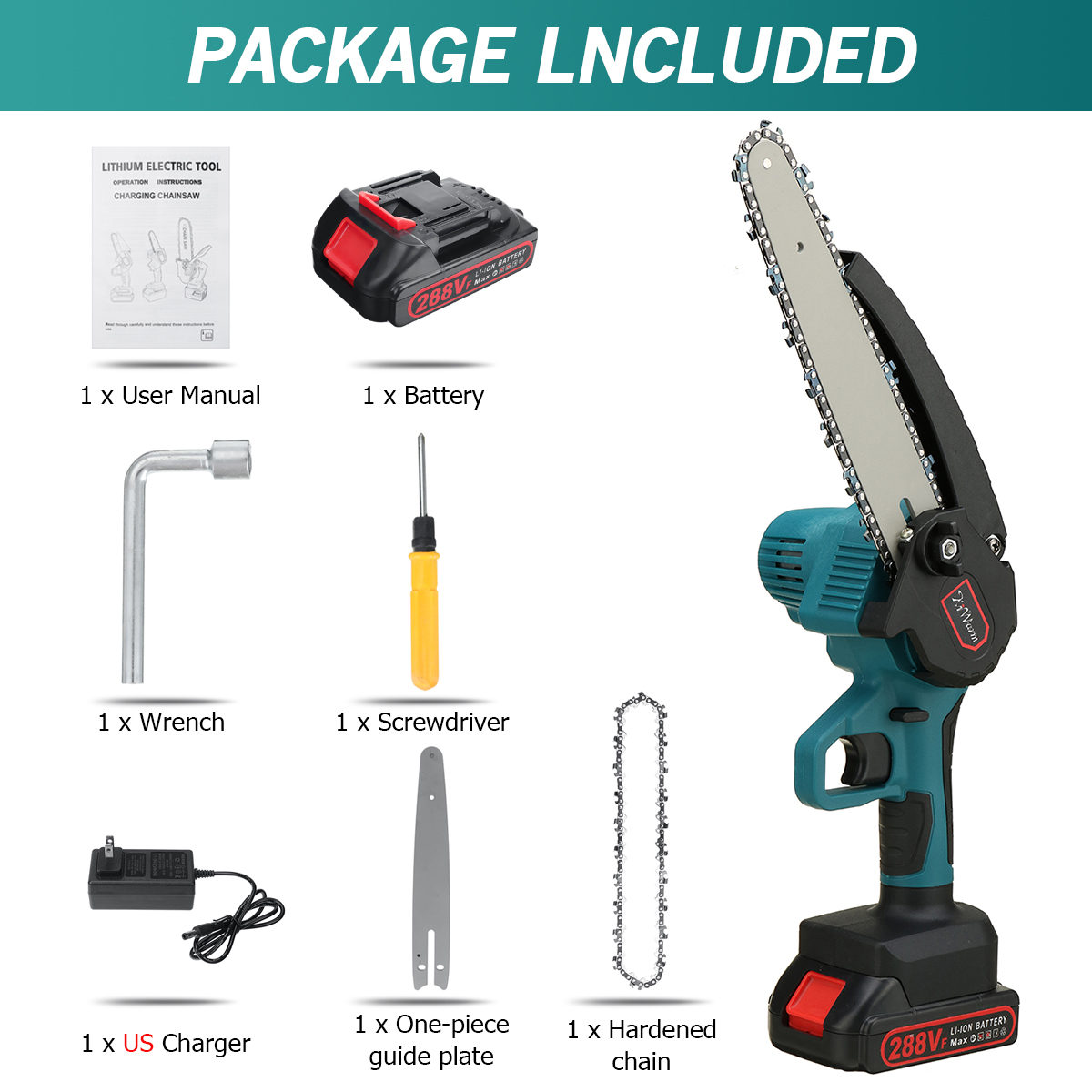 Kiwarm-288VF-8-Inch-Portable-Electric-Saw-Pruning-Chain-Saw-Rechargeable-Woodworking-Power-Tools-Woo-1930861-9