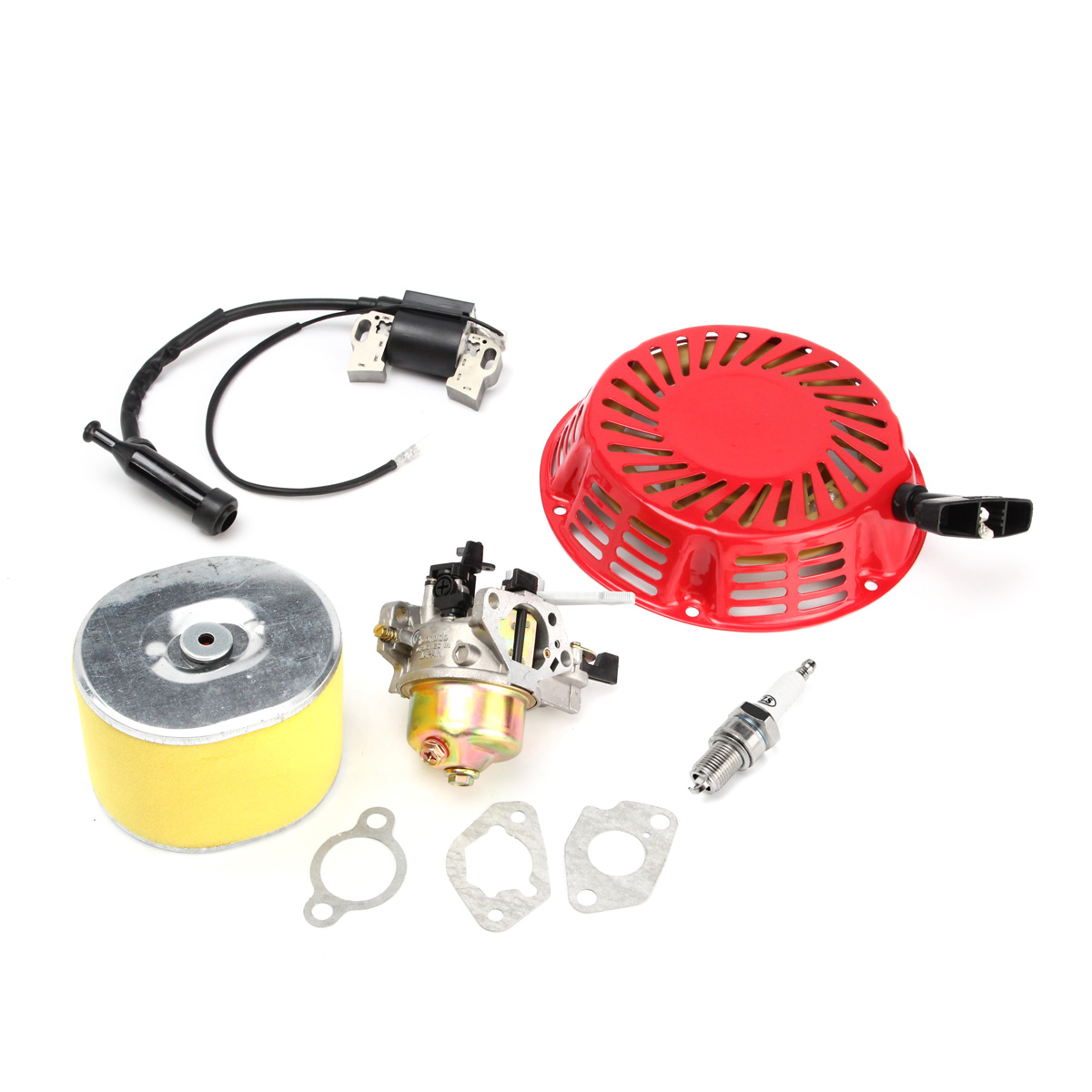 Lawnmower-Carburetor-Recoil-Air-Filter-Ignition-Coil-Plug-For-Honda-GX240-8HP-GX270-9HP-1344619-1