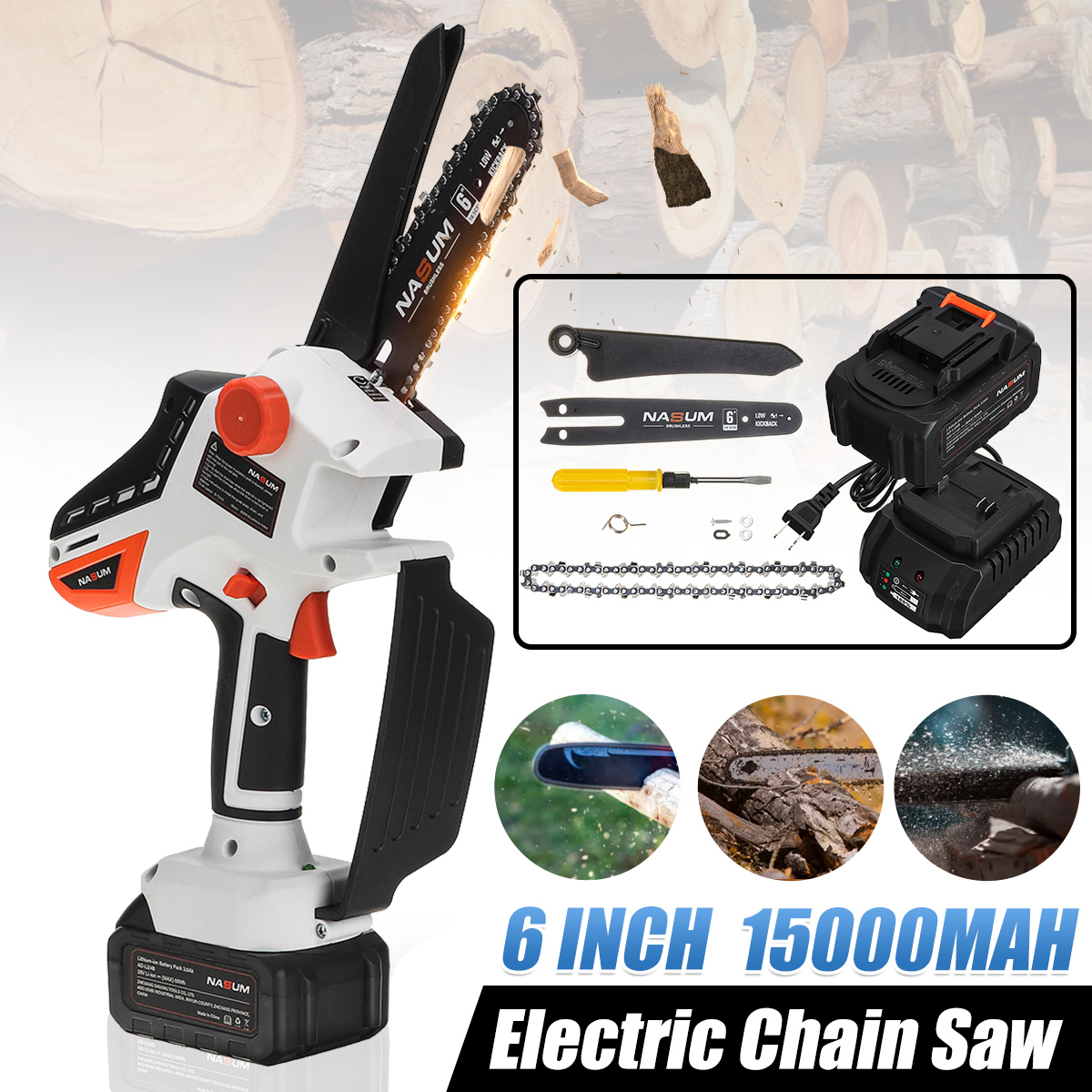 NASUM-6-Inch-Brushless-Chainsaw-Cordless-Mini-Handheld-Pruning-Saw-Portable-Woodworking-Electric-Saw-1900739-2