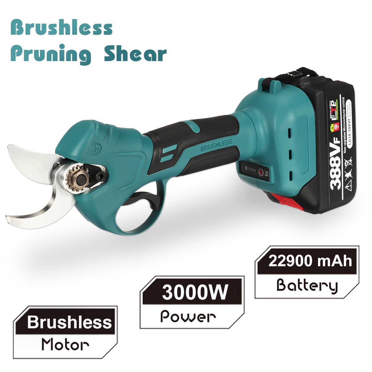 VIOLEWORKS-21V-Cordless-Electric-Scissors-Pruning-Shears-Tree-Branch-Pruner-Garden-Tools-W1pcs-2pcs--1917848-2