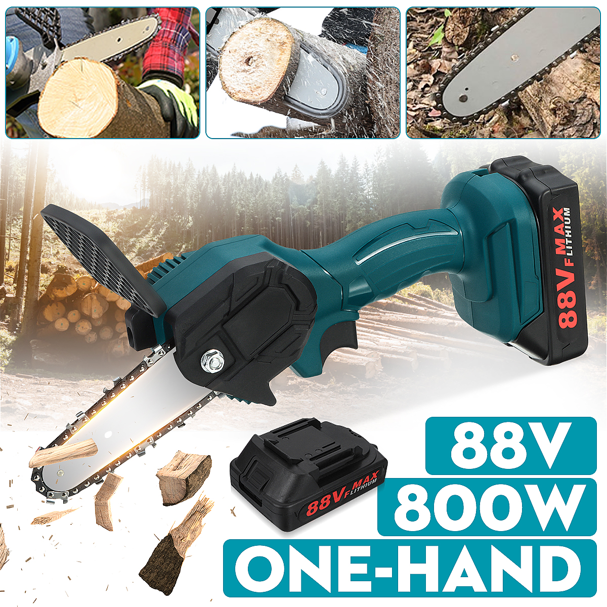 VIOLEWORKS-88V-Cordless-Electric-Saw-4inch-One-hand-Chain-Saws-Woodworking-Cutting-Tool-W-1-or-2pcs--1829022-3