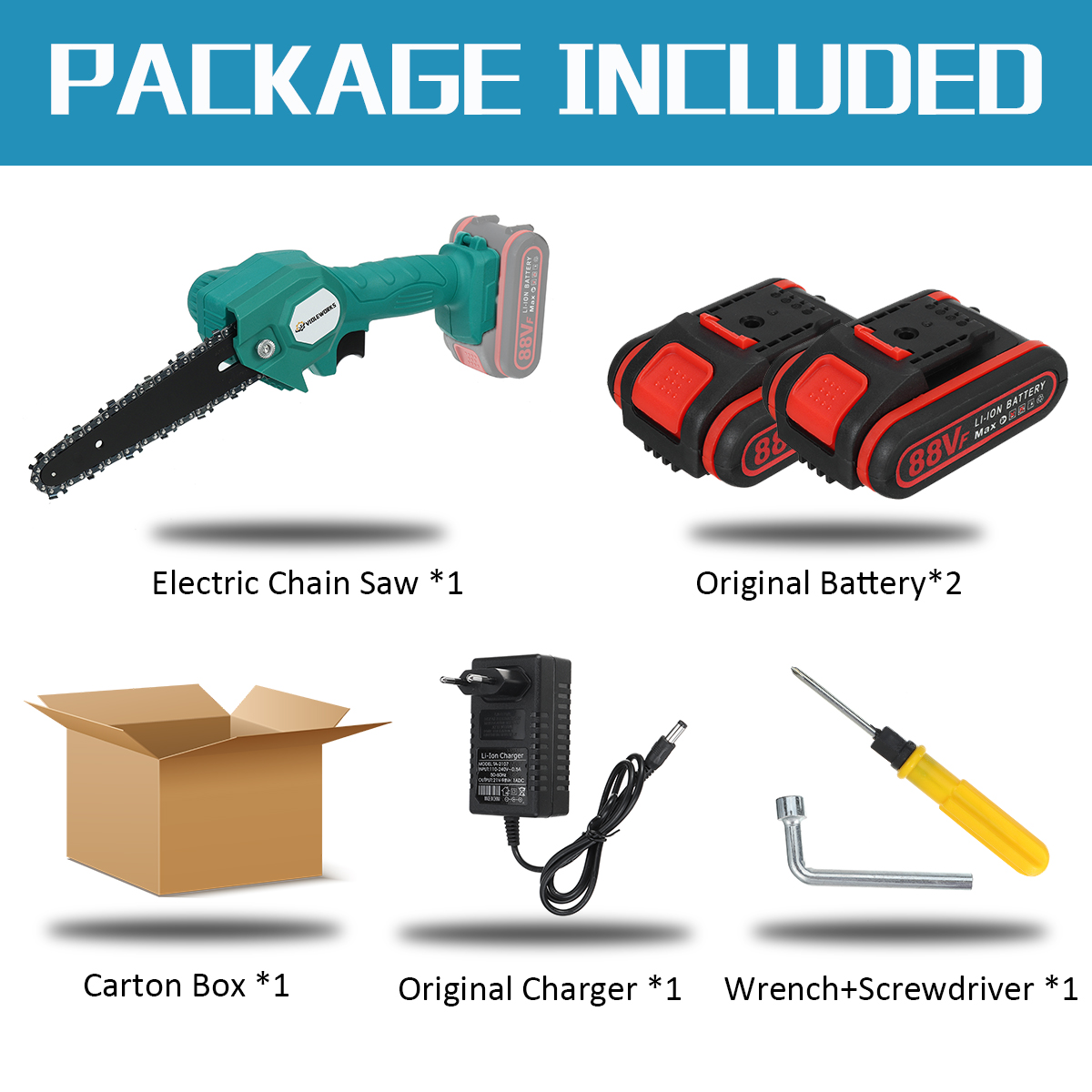 VIOLEWORKS-88VF-1200W-6-Inch-Electric-Cordless-One-Hand-Saw-Chain-Saw-Woodworking-Tool-Kit-1805447-5