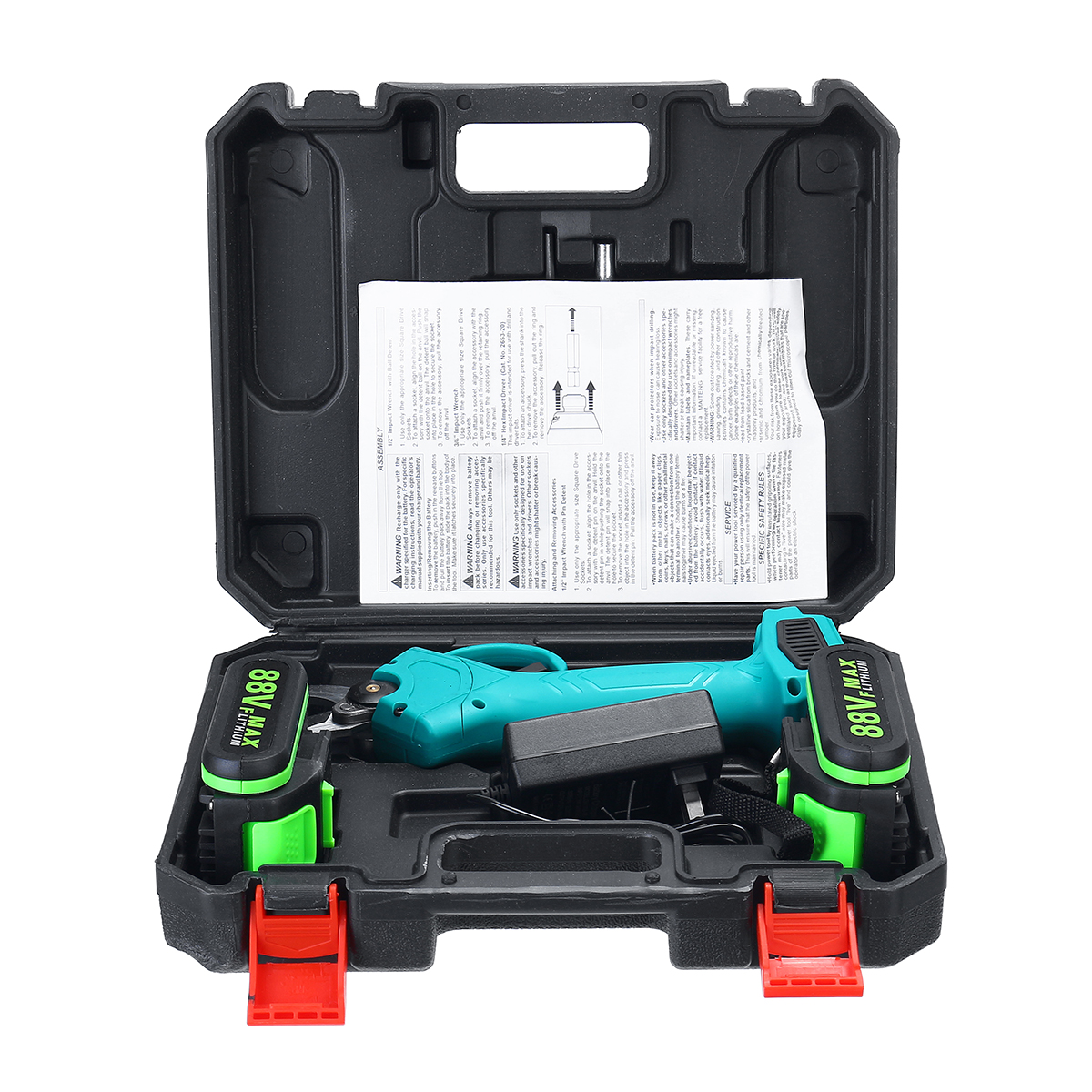 VIOLEWORKS-88VF-30mm-Electric-Pruning-Shears-Cordless-Garden-Pruner-Cutter-Tool-with-2X-Battery--Pla-1745708-7
