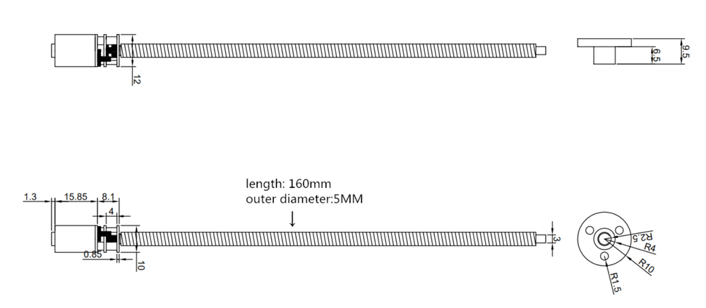 2Pcs-Electric-Gearbox-Motors-T5times160mm-DC-6V-N20-Geared-Motor-4mm-Fast-Screw-Motor-With-Flange-Sc-1739008-3