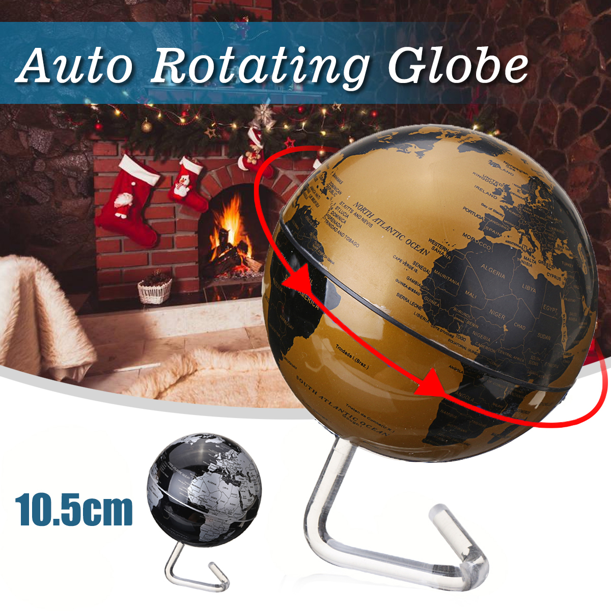 4-Inch-Diameter-Electric-Rotating-Globe-Automatic-360-Dregee-Rotation-Desktop-World-Map-1188364-1
