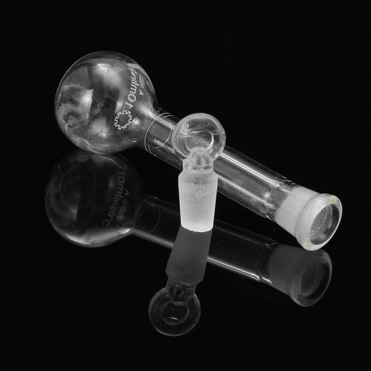 10mL-Clear-Glass-Volumetric-Flask-w-Glass-Stopper-Lab-Chemistry-Glassware-1356433-6