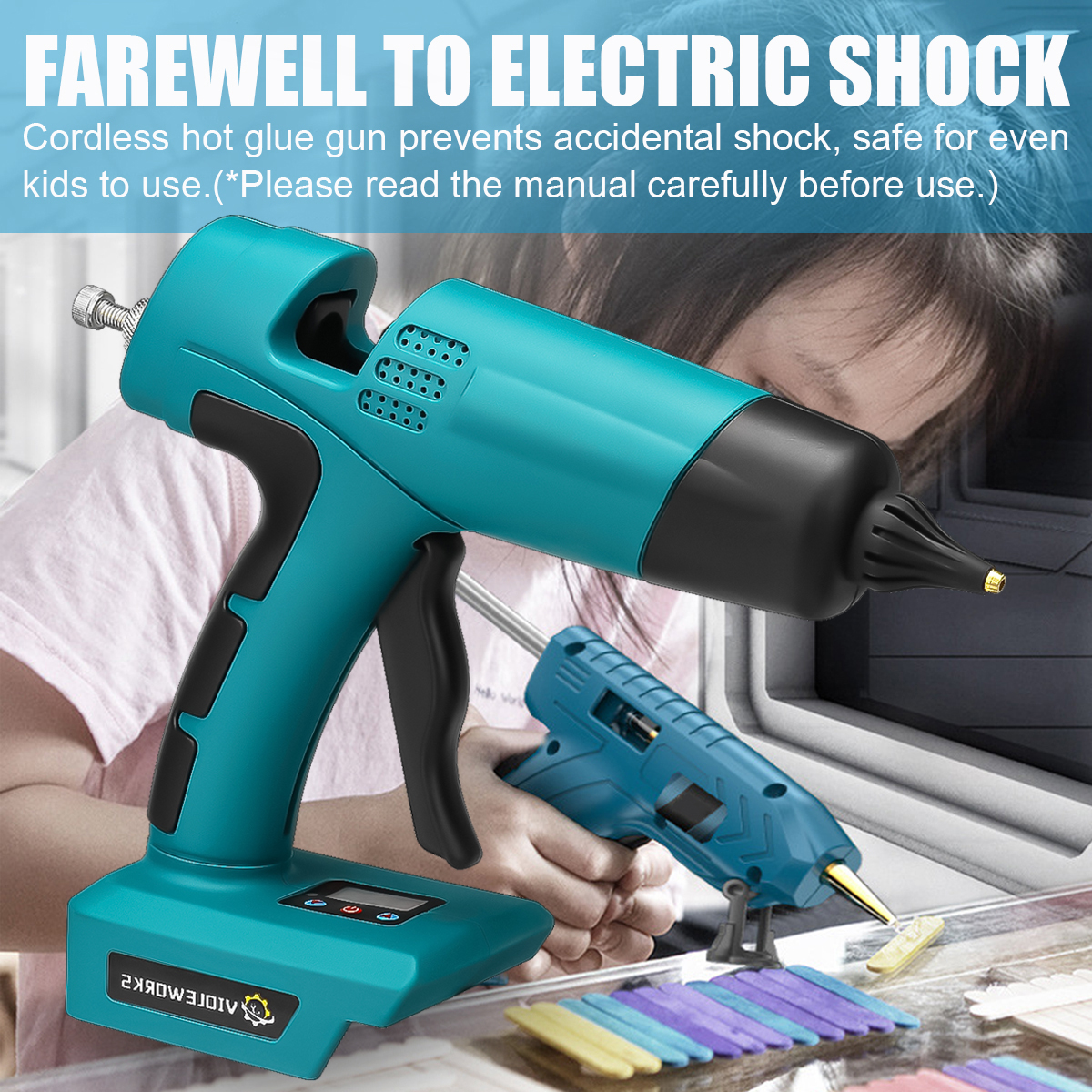 VIOLEWORKS-1200W-Glue-Guns-Cordless-Rechargeable-Hot-Glue-Applicator-Home-Improvement-Craft-DIY-for--1956103-2