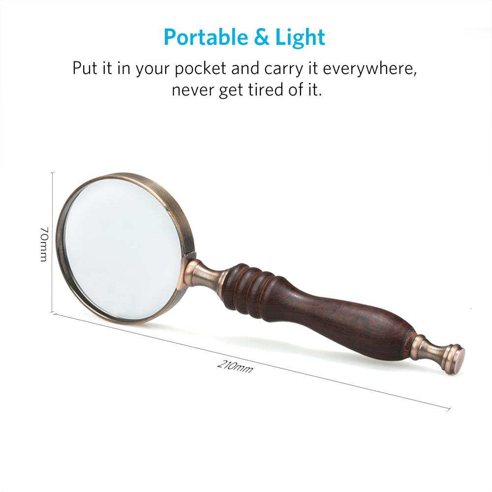 Landnics-10X-Handheld-Magnifying-Glass-Lens-Magnifier-Optical-Eye-Reading-210mm-1349733-7