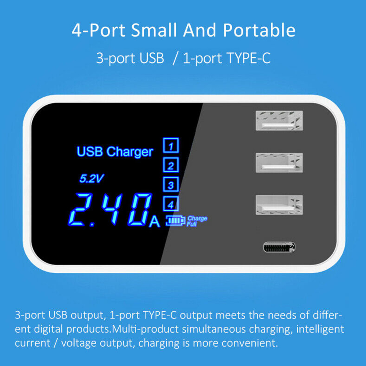 3USB-Port-USB-Charger-Type-C-LCD-Display-Charger-100-240V-Charging-Station-1590747-3