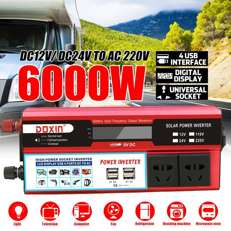 6000W-Peak-DC-12V24V-to-AC-220V-Power-Inverter-Digital-Modified-Sine-Wave-4-USB-Port-2-Sockets-1484753-2