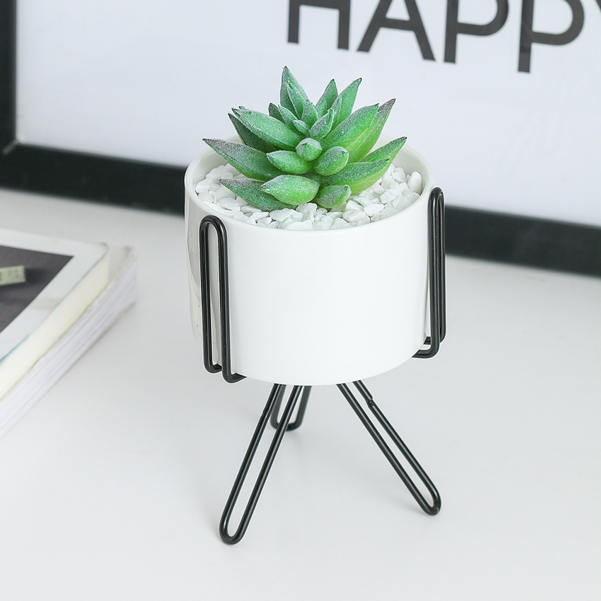 Iron-Wire-Metal-Rack-Ceramic-Succulent-Plant-Flower-Pot-Cactus-Holder-Home-Office-Desktop-Decor-1623194-5