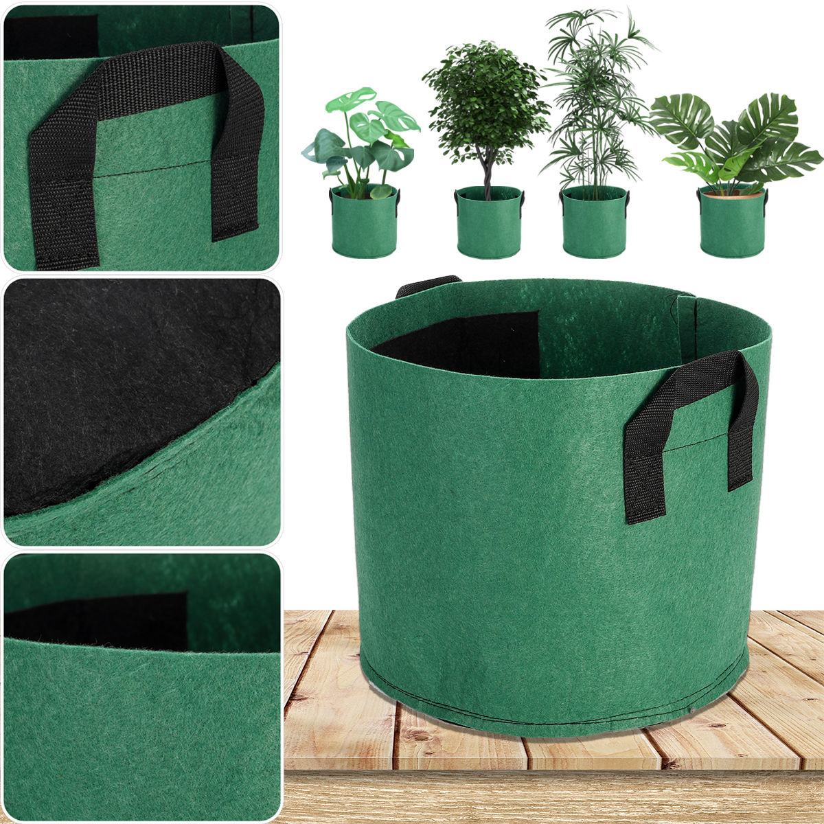 1235710Gallon-Felt-Non-Woven-Pots-Plant-Grow-Bag-Planting-Pouch-Container-Nursery-Seedling-Planting--1543442-2