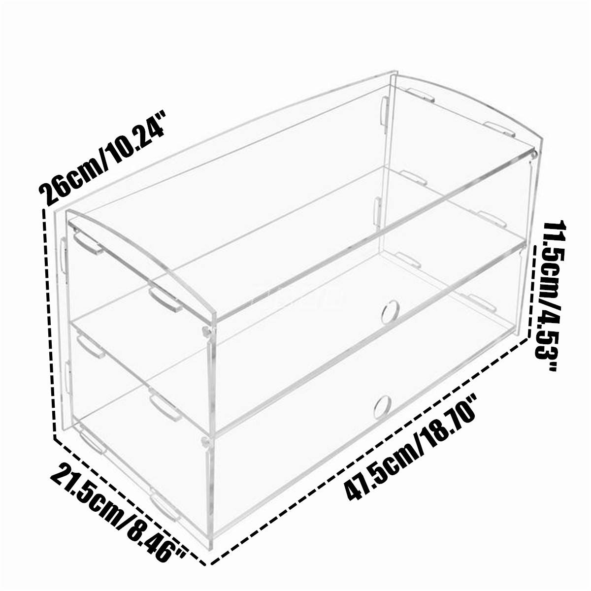 2-Layer-Acrylic-Bakery-Pastry-Display-Box-Case-Cabinet-Cakes-Donuts-Cupcakes-Stand-1547681-4