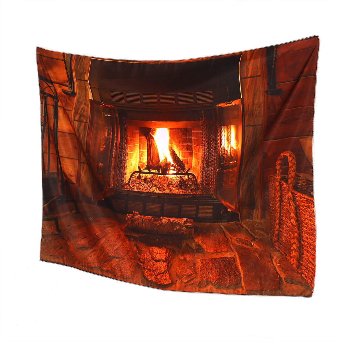 Polyester-Wall-Hanging-Tapestry-Art-Home-Decor-Fireplace-Pattern-Blankets-For-Home-Bedroom-Porch-Han-1636374-3
