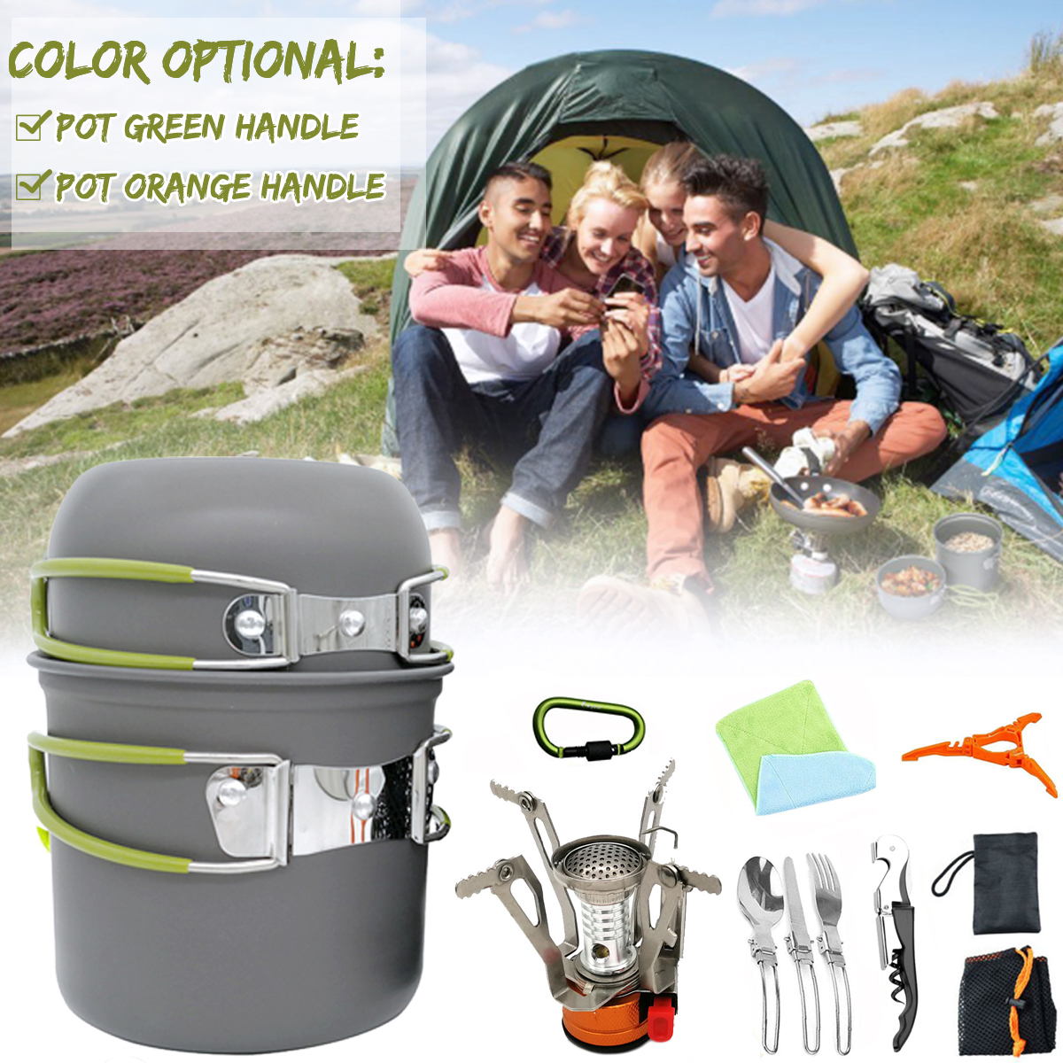 Portable-Backpacking-Outdoor-Picnic-Set-Hiking-Cookware-Camping-Pot-Bowl-Stove-Set-Burner-1452239-10
