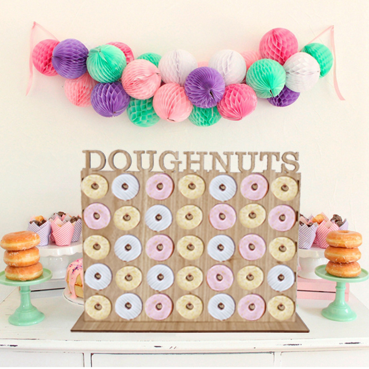 Wooden-Donut-Wall-Stand-Holder-Sweet-Doughnut-Holds-Wedding-Party-Kitchen-Storage-Rack-1539777-10