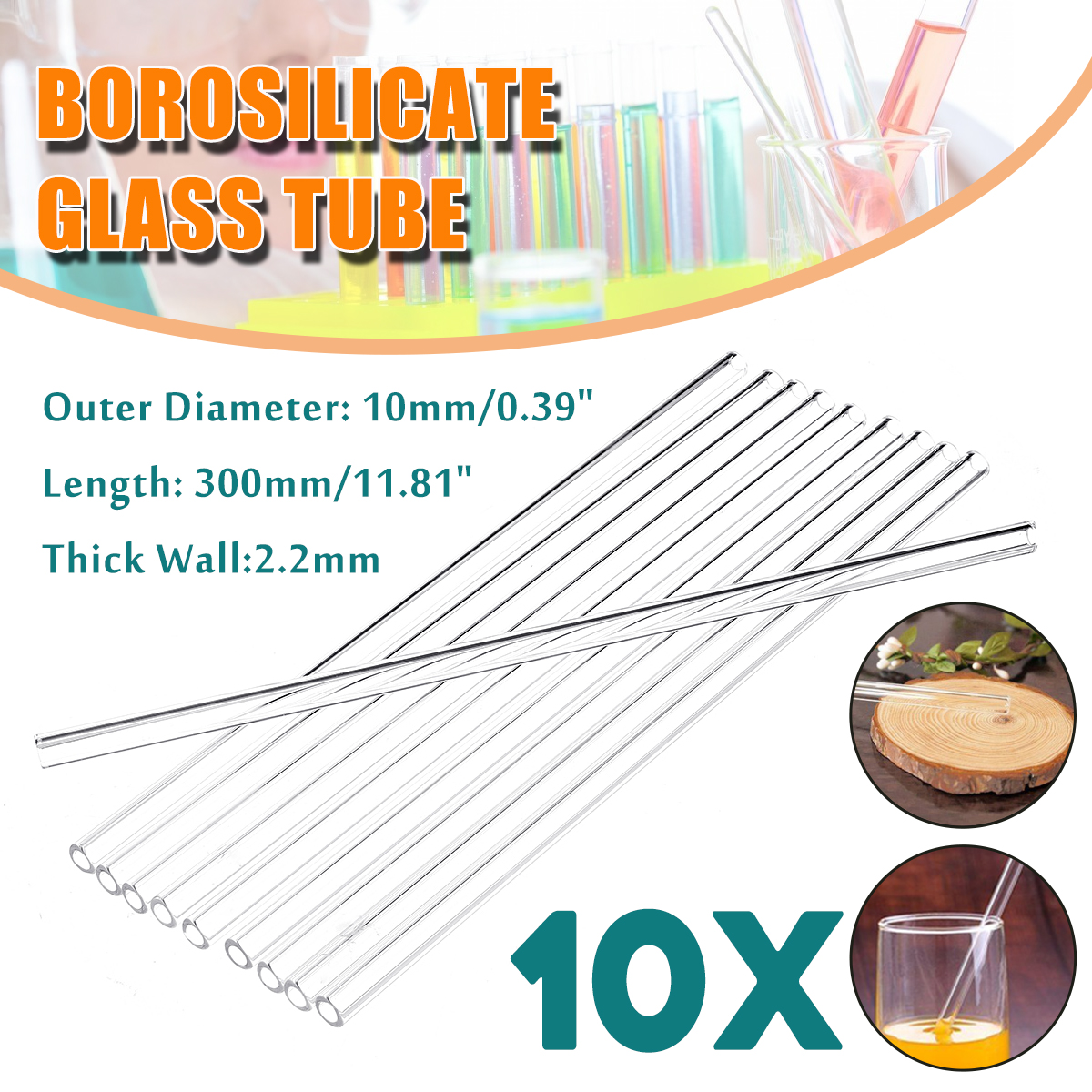 10Pcs-300mm-OD-10mm-22mm-Thick-Wall-Borosilicate-Glass-Blowing-Tube-Lab-Tubing-1534012-1