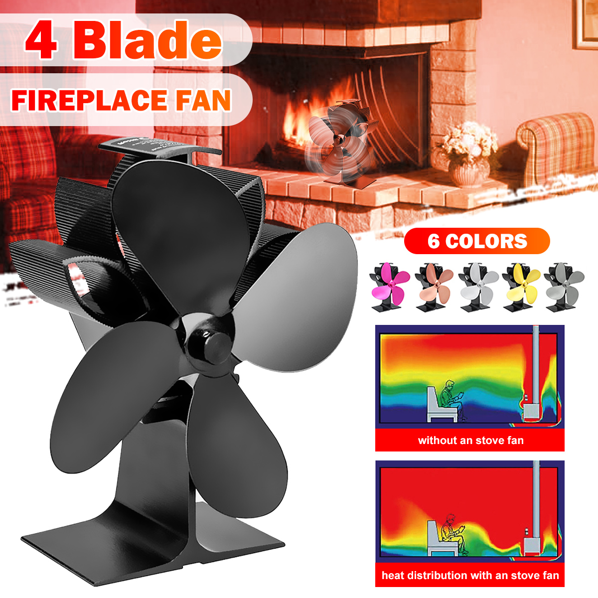 4-Blades-Stove-Fan-Wood-Heater-Fireplace-Fire-Heat-Powered-Circulating-Eco-1569084-2