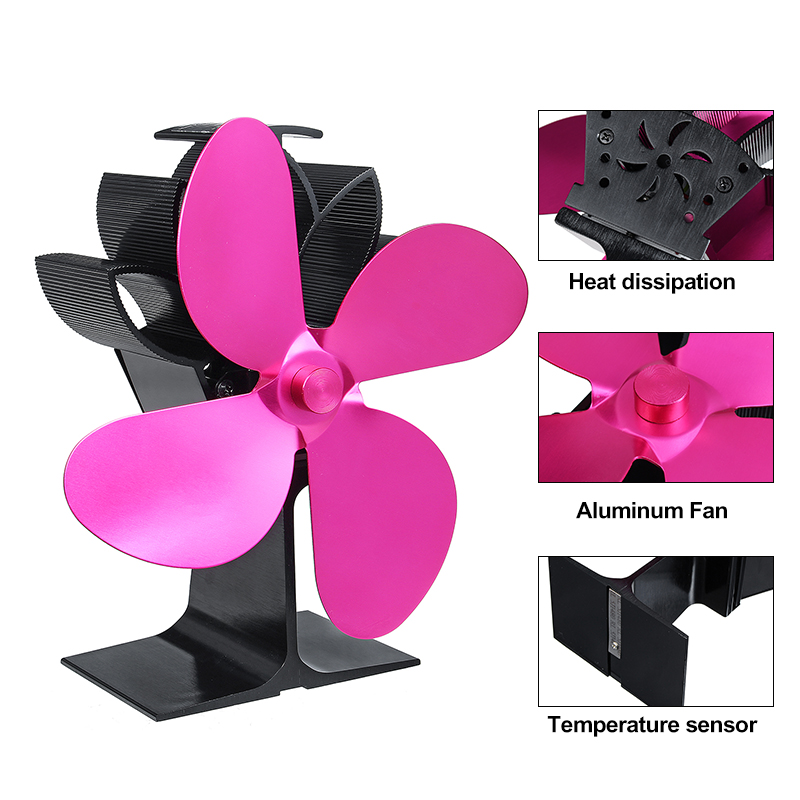 4-Blades-Stove-Fan-Wood-Heater-Fireplace-Fire-Heat-Powered-Circulating-Eco-1569084-3
