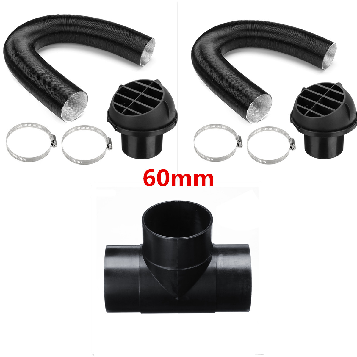 60mm-Heater-Pipe-Ducting-T-Piece-Warm-Air-Outlet-Vent-Hose-Clips-For-Parking-Diesel-Heater-1465123-1