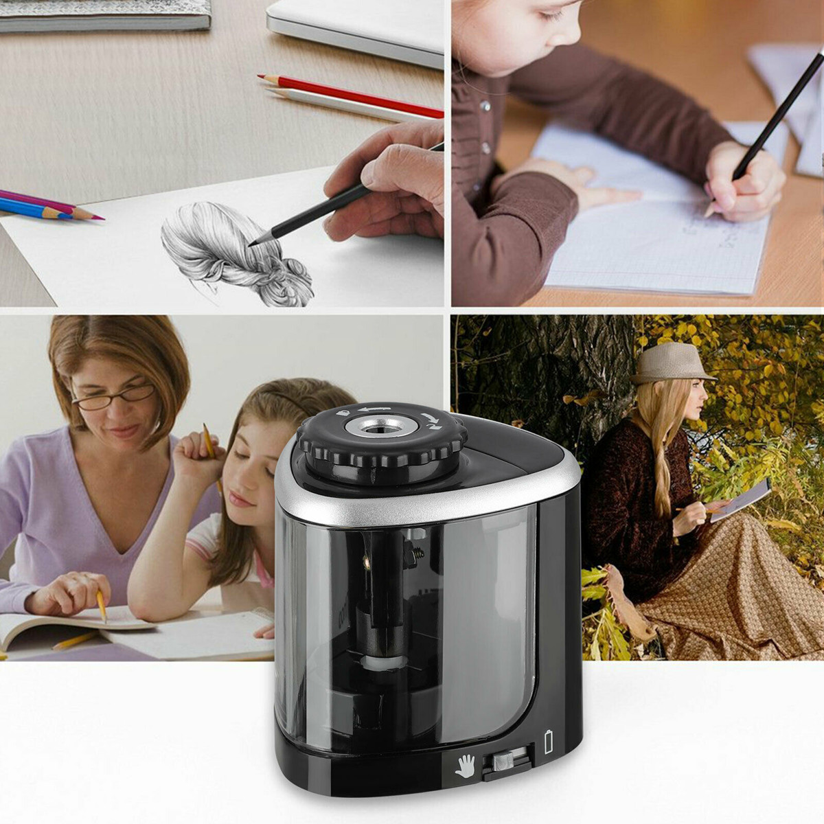 Portable-Electric-Pencil-Sharpener-Automatic-Touch-Switch-School-Office-Classroom-1613697-8