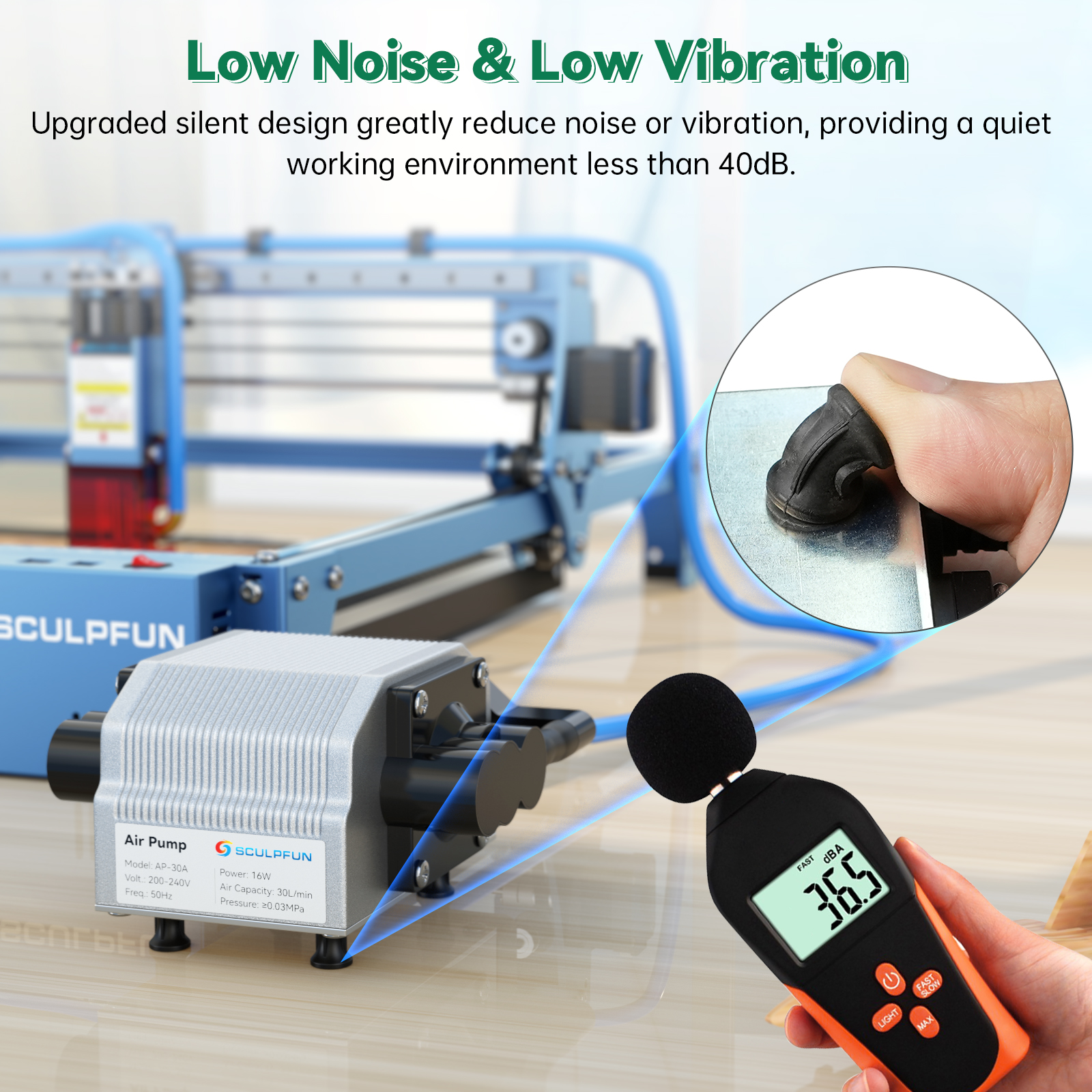 SCULPFUN-Air-Pump-Air-Compressor-220V-for-Laser-Engraving-Machine-Adjustable-Speed-Low-Noise-Low-Vib-1957800-8