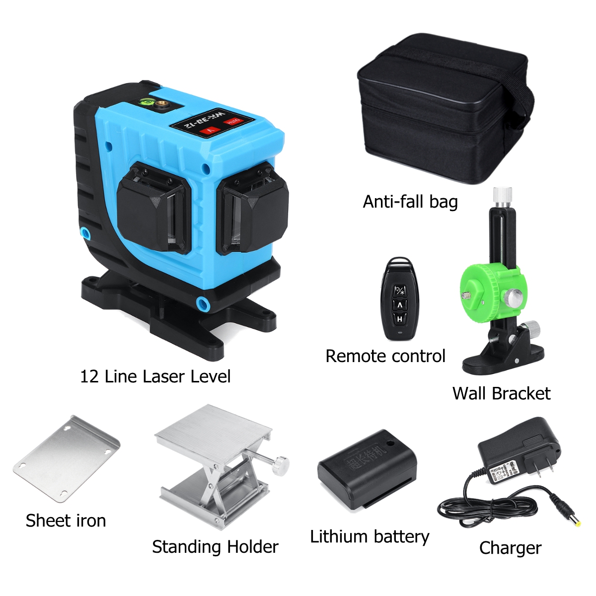 12-Lines-360deg-3D-Cross-Lines-Green-Laser-Level-Self-Leveling-APPRemote-Control-1571286-2