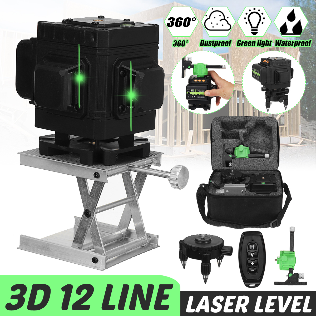 1216-Lines-3D-Green-Laser-Level-Self-Leveling-Wireless-Remote-360-Horizontal--Vertical-Beam-Lines-1796430-1