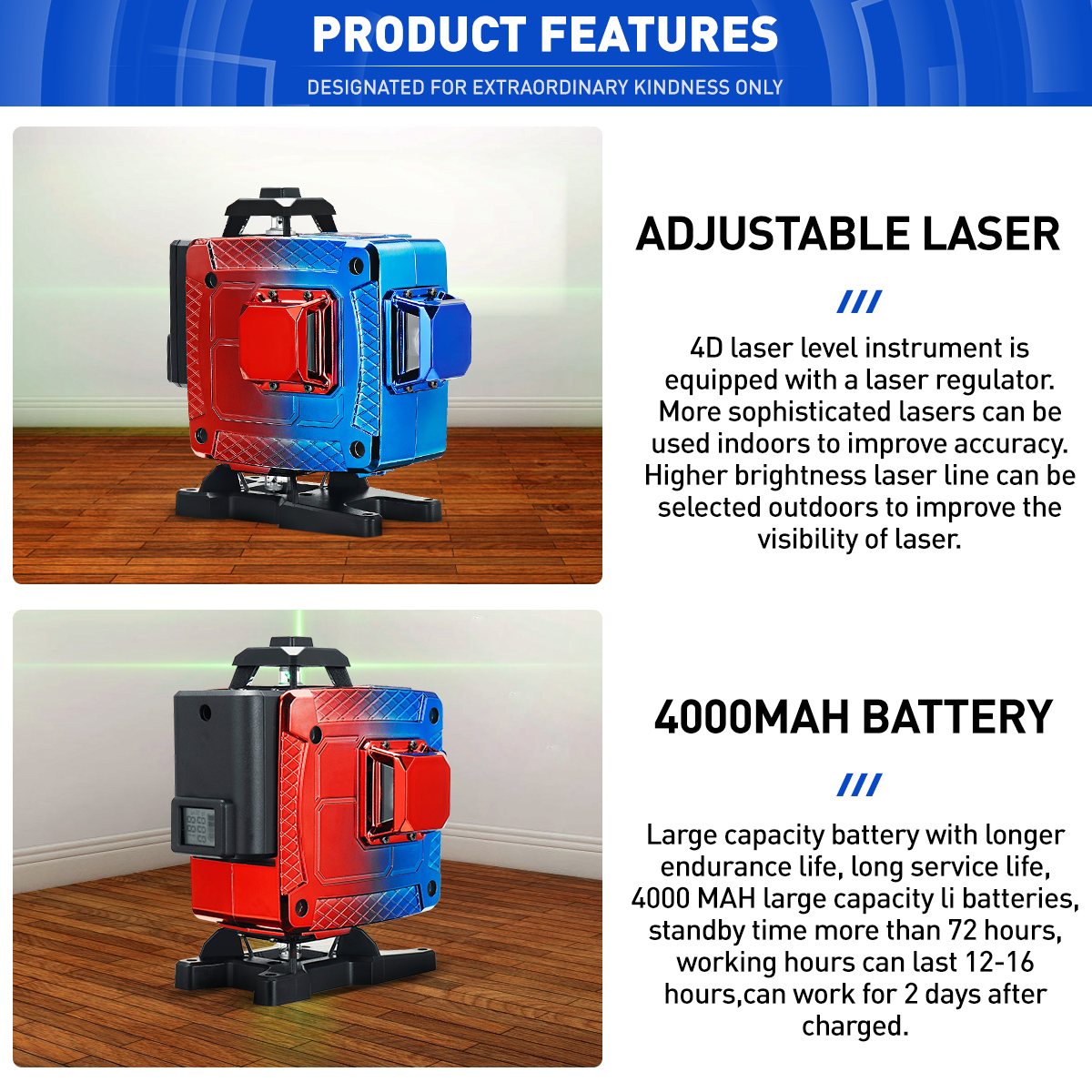 16-Line-4D-Colorful-Green-Light-Laser-Level-SingleDual-Battery-360deg-Horizontal-Vertical-Cross-Meas-1890362-2