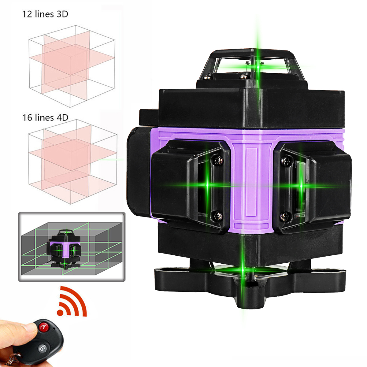 16-Line-4D-Green-Light-Laser-Auto-Self-Spirit-Levels-360-deg-Rotary-Cross-Measure-Tool-1942105-4