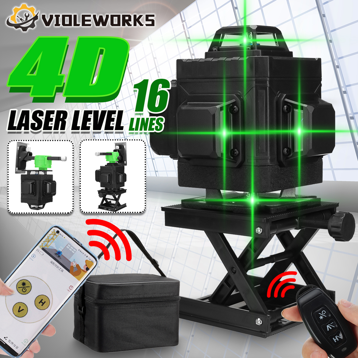 16128-Line-360deg-4D-Horizontal-Vertical-Cross-Green-Light-Laser-Level-Self-Leveling-Measure-Super-P-1864005-1