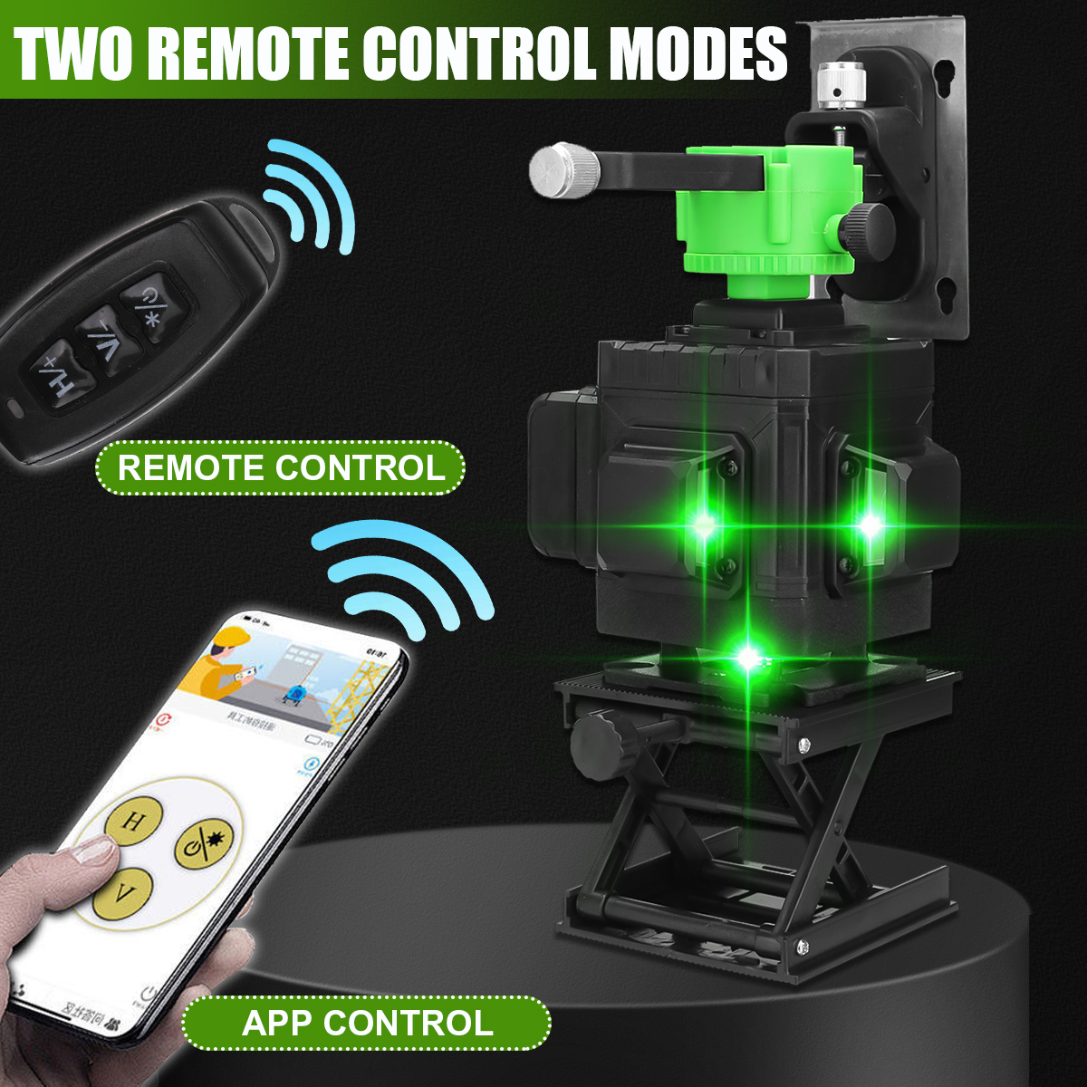 16128-Line-360deg-4D-Horizontal-Vertical-Cross-Green-Light-Laser-Level-Self-Leveling-Measure-Super-P-1864005-9