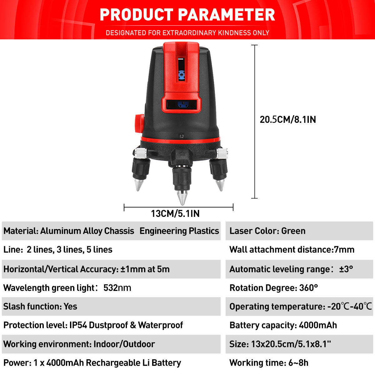 235-Lines-360deg-Rotatable-Laser-Level-Self-Leveling-Green-Light-Alternating-Direct-Horizontal-Verti-1877794-6