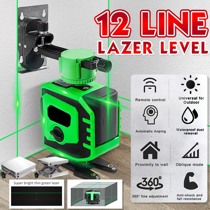360deg-Rotary-12-Lines-3D-Green-Laser-Level-Cross-Horizontal-Measure-Self-Leveling-1739487-2