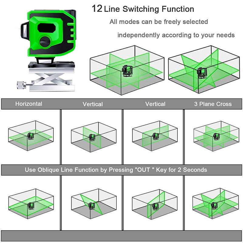 360deg-Rotary-12-Lines-3D-Green-Laser-Level-Cross-Horizontal-Measure-Self-Leveling-1739487-8