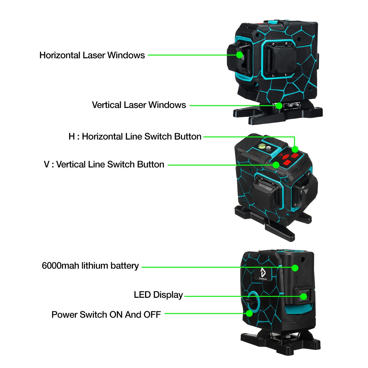 3D-12-Line-Green-Light-Laser-Level-Digital-Self-Leveling-360deg-Rotary-Measure-Tool-1942102-7