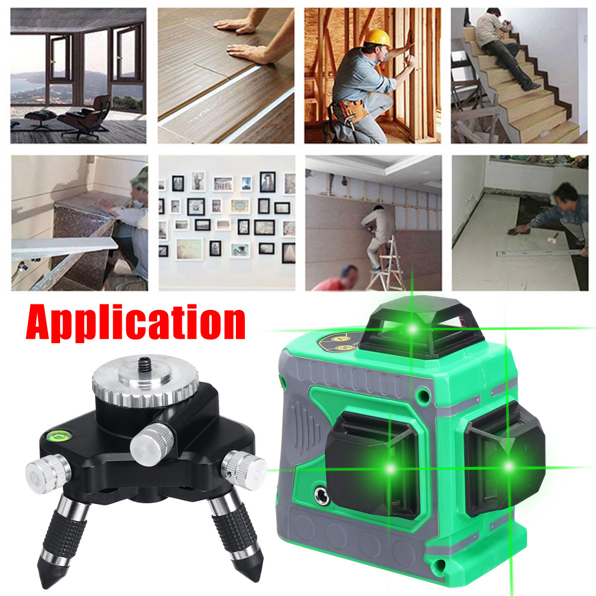 3D-12-Lines-Self-Leveling-Green-Laser-Beam-Level-Auto-360deg-Rotary-Cross-Measure-1468315-3