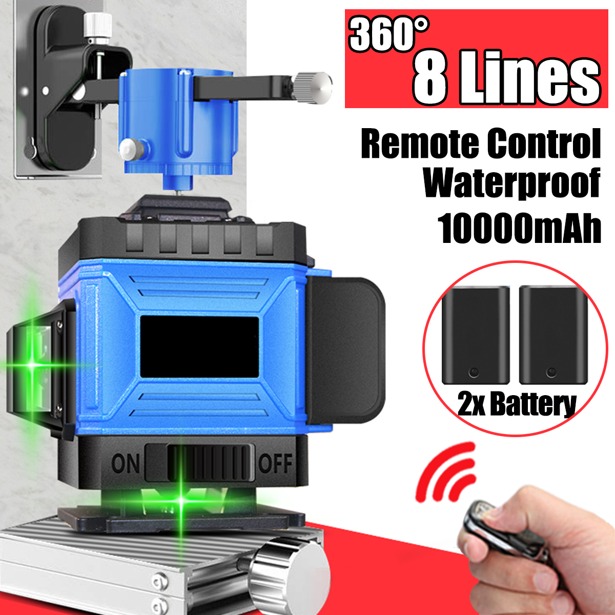 8-Lines-2D-Infrared-Ray-Leveler-Green-Light-Sticking-Wall-Floor-Tile-High-Precision-Blue-Light-Remot-1750089-1