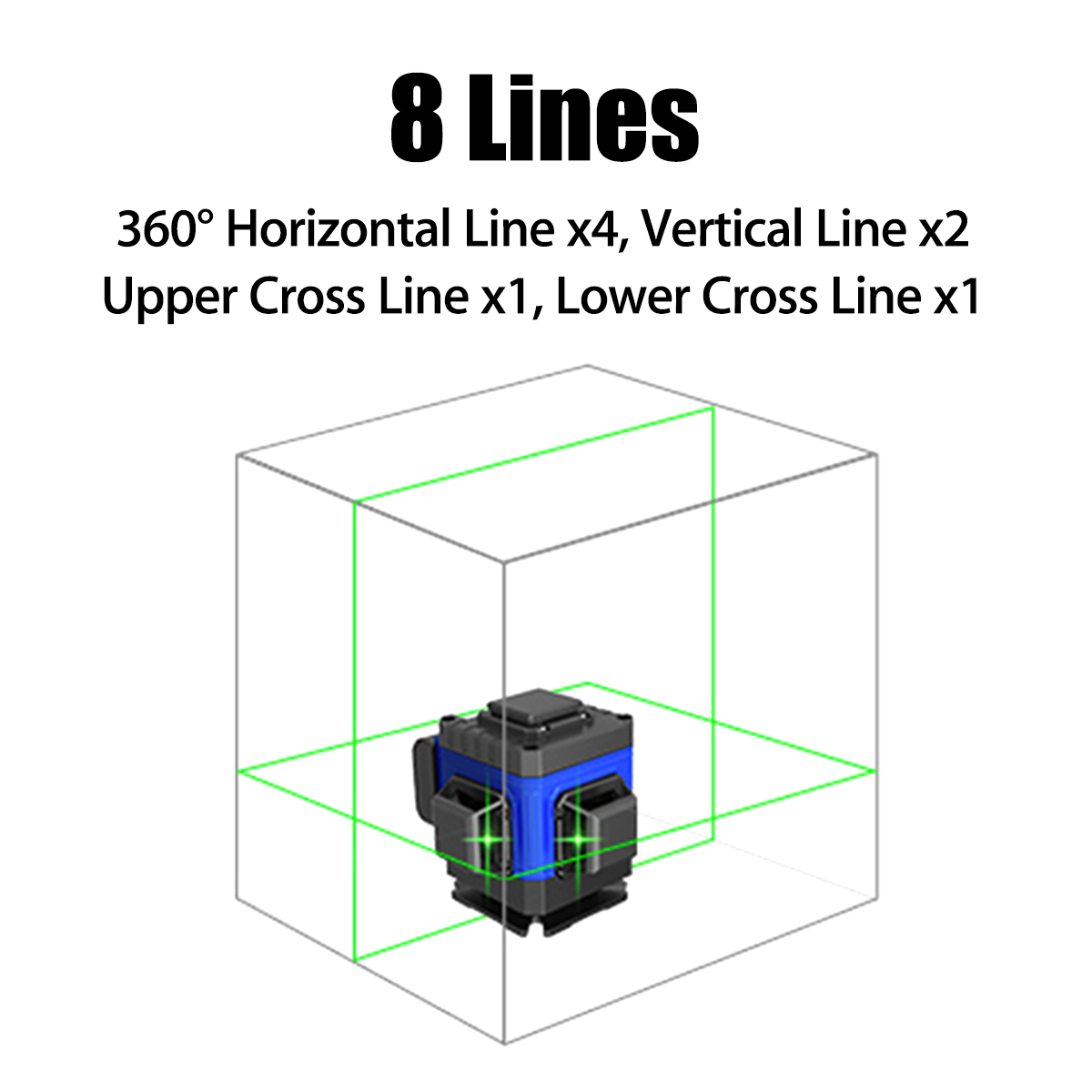 8-Lines-2D-Infrared-Ray-Leveler-Green-Light-Sticking-Wall-Floor-Tile-High-Precision-Blue-Light-Remot-1750089-8