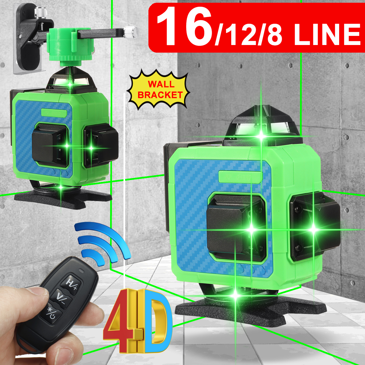 81216-Line-4D-Green-Laser-Level-360deg-Self-Leveling-Measure-Tool-Horizontal-Vertical-1953101-1
