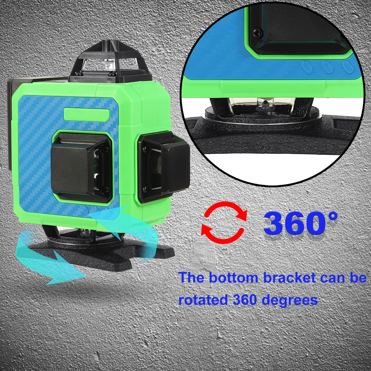 81216-Line-4D-Green-Laser-Level-360deg-Self-Leveling-Measure-Tool-Horizontal-Vertical-1953101-3