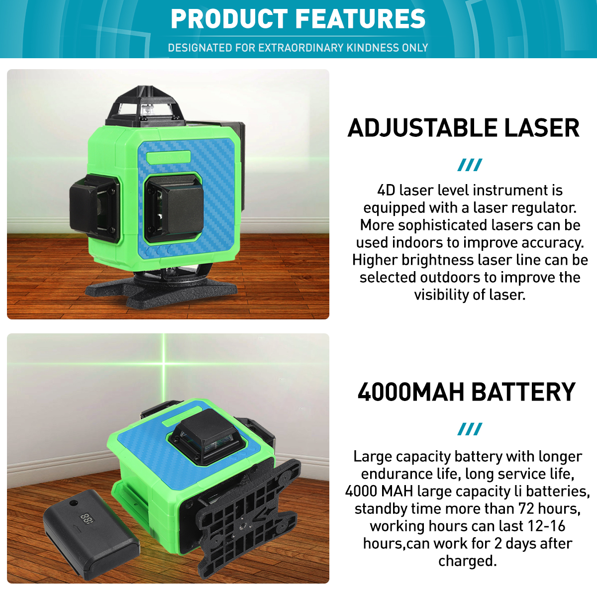 81216-Line-4D-Green-Laser-Level-360deg-Self-Leveling-Measure-Tool-Horizontal-Vertical-1953101-4
