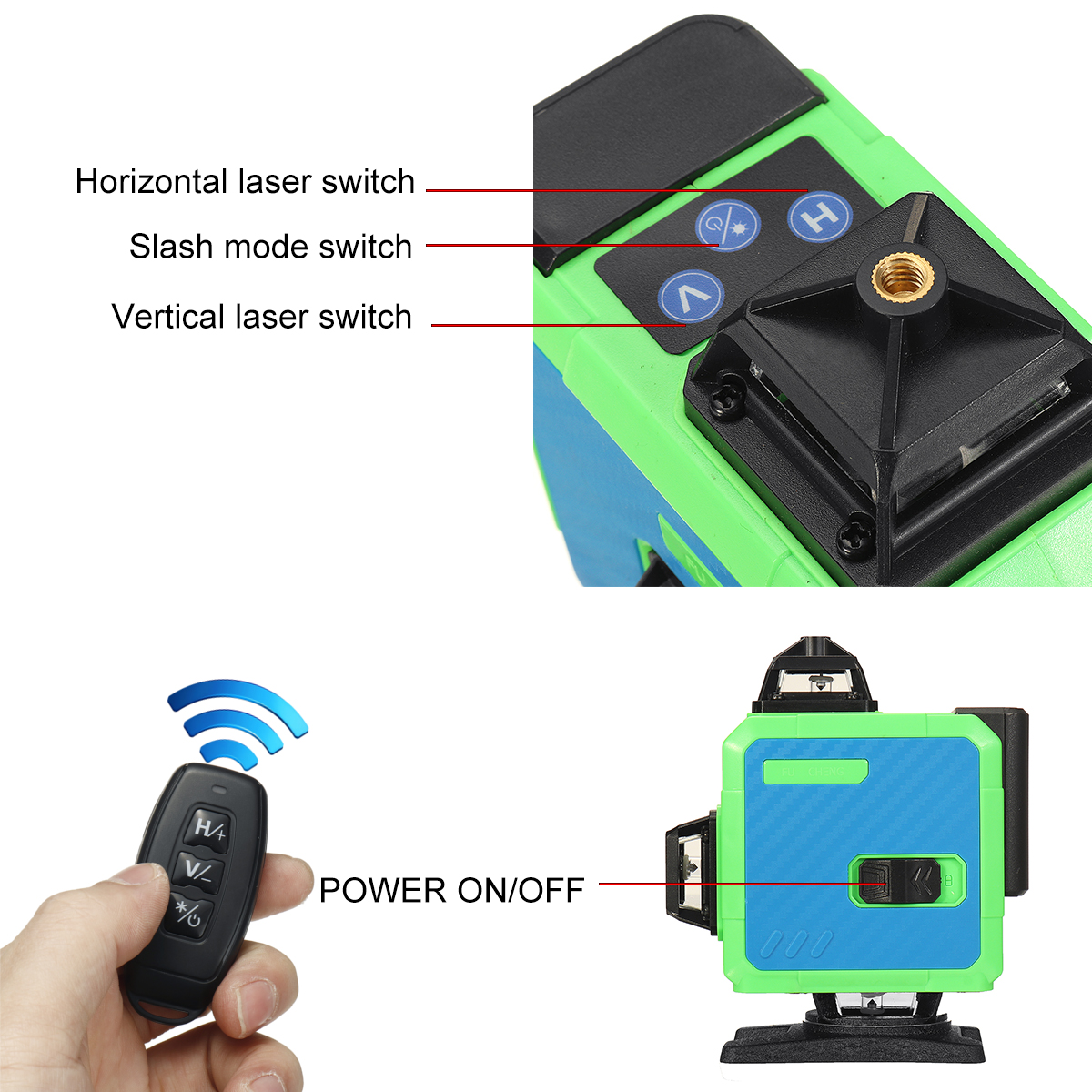 81216-Line-4D-Green-Laser-Level-360deg-Self-Leveling-Measure-Tool-Horizontal-Vertical-1953101-7